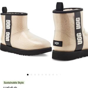 Ugg classic mini waterproof clear boot